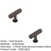 PACK Stylish Knurled Cupboard Knob Dark Bronze Finish Kitchen Cabinet Knob (1)-1