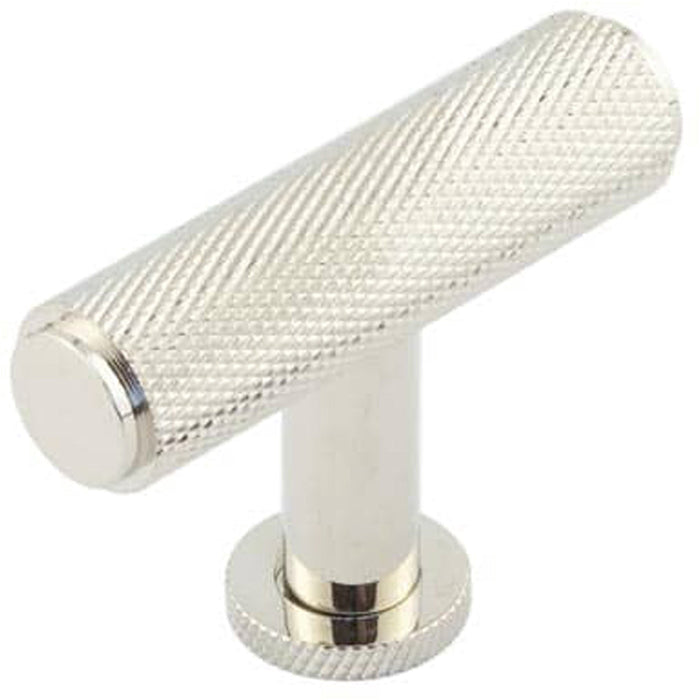 Premium Knurled Cupboard Knob Polished Nickel Kitchen Cabinet Knob