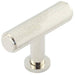 Premium Knurled Cupboard Knob Polished Nickel Kitchen Cabinet Knob