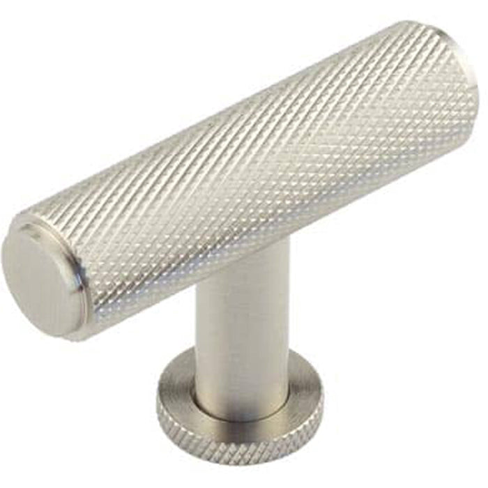 Stylish Knurled Cupboard Knob Satin Nickel Finish Kitchen Cabinet Knob