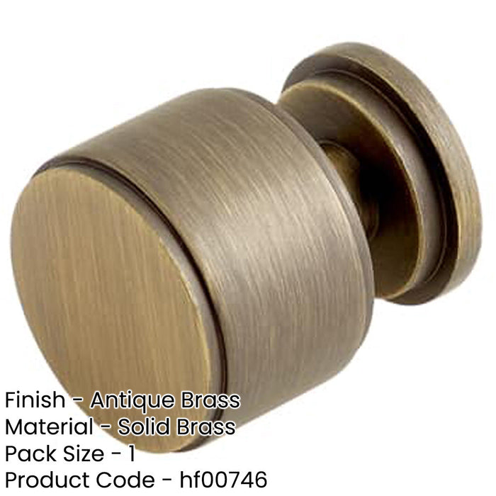 Antique Brass Stepped Cupboard Knob Elegant Interiors Kitchen Cabinet Knob-1