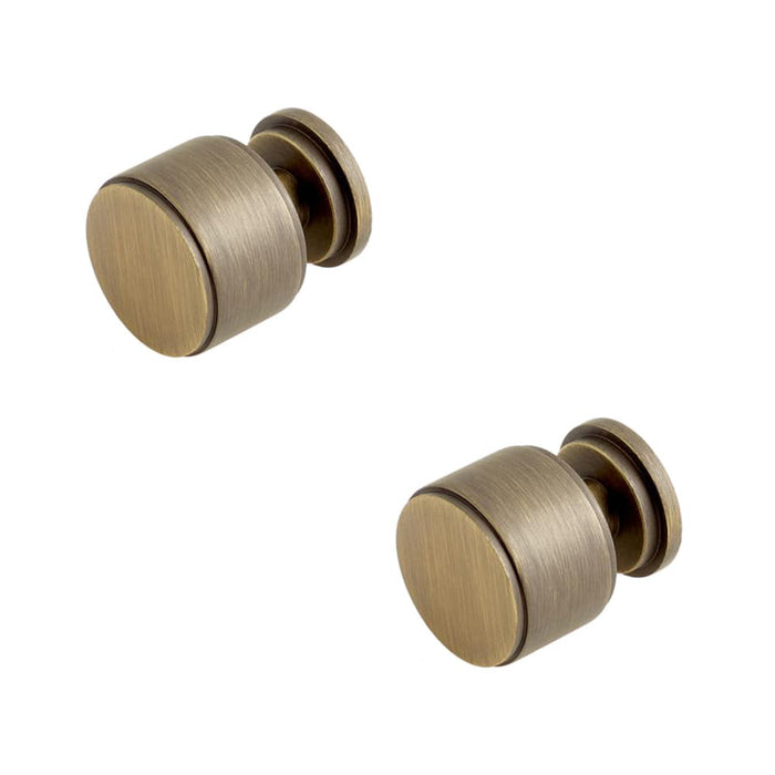 PACK Antique Brass Stepped Cupboard Knob Elegant Interiors Kitchen Cabinet Knob (1)