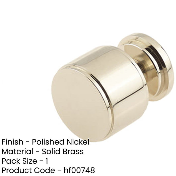 Stylish Stepped Cupboard Knob Polished Nickel Finish Kitchen Cabinet Knob-1