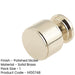 Stylish Stepped Cupboard Knob Polished Nickel Finish Kitchen Cabinet Knob-1