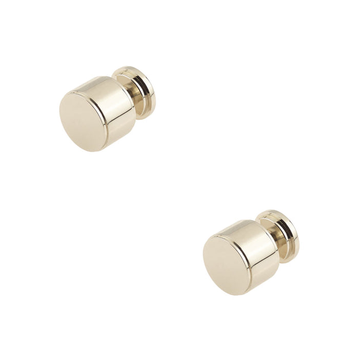 PACK Stylish Stepped Cupboard Knob Polished Nickel Finish Kitchen Cabinet Knob (2)