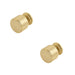 PACK Elegant Stepped Cupboard Knob Satin Brass Modern Interiors Kitchen Cabinet Knob (1)