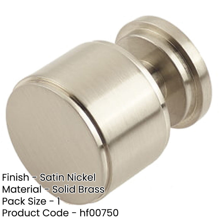 Elegant Stepped Cupboard Knob Satin Nickel Finish Kitchen Cabinet Knob-1