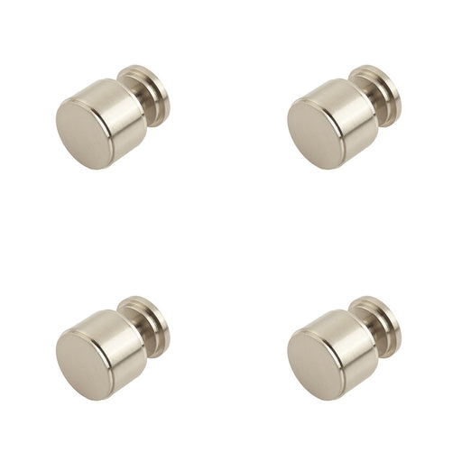 PACK Elegant Stepped Cupboard Knob Satin Nickel Finish Kitchen Cabinet Knob