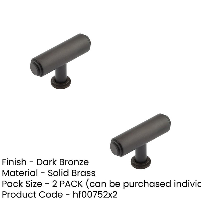 PACK Elegant Dark Bronze Stepped Cupboard Knob Home Decor Kitchen Cabinet Knob (1)-1