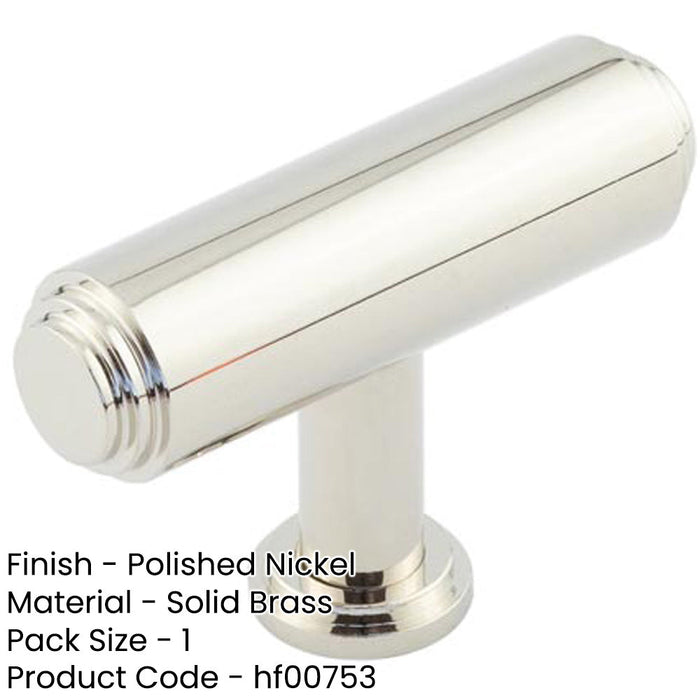 Stylish Stepped Cupboard Knob Polished Nickel Finish Kitchen Cabinet Knob (1)-1