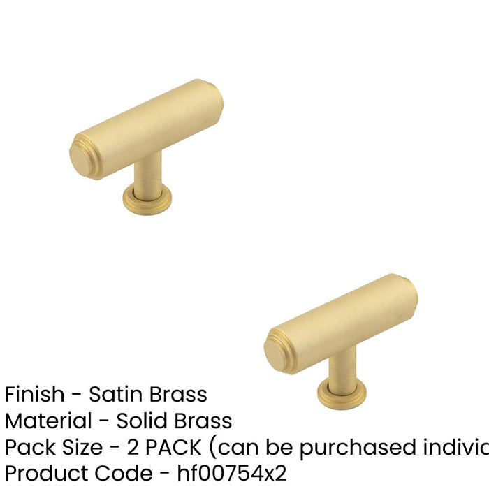 PACK Stylish Satin Brass Cupboard Knob Modern Cabinets Kitchen Cabinet Knob (1)-1