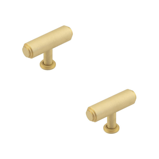 PACK Stylish Satin Brass Cupboard Knob Modern Cabinets Kitchen Cabinet Knob (1)