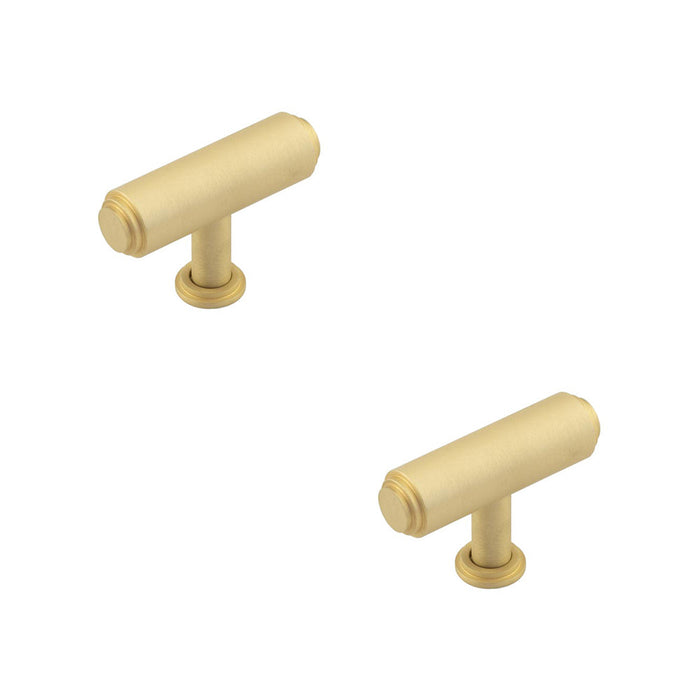 PACK Stylish Satin Brass Cupboard Knob Modern Cabinets Kitchen Cabinet Knob (1)