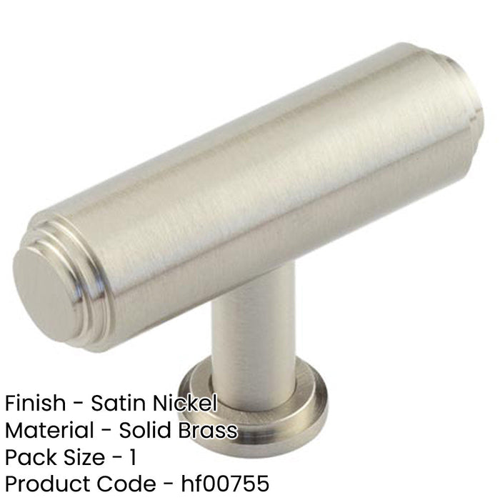 Satin Nickel Stepped Cupboard Knob Elegant Home Decor Kitchen Cabinet Knob-1