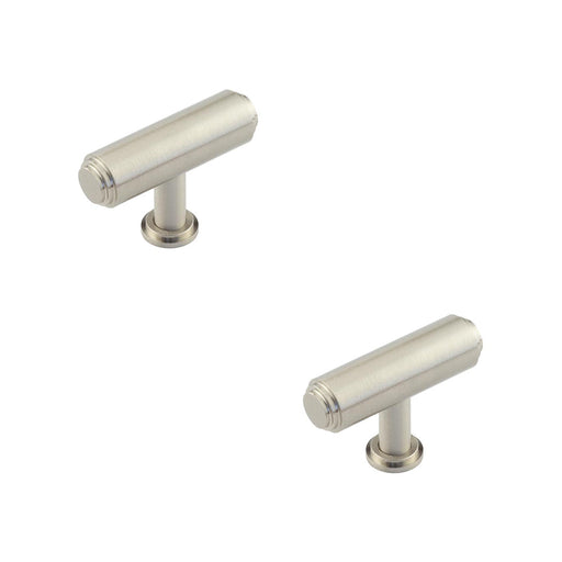 PACK Satin Nickel Stepped Cupboard Knob Elegant Home Decor Kitchen Cabinet Knob (1)