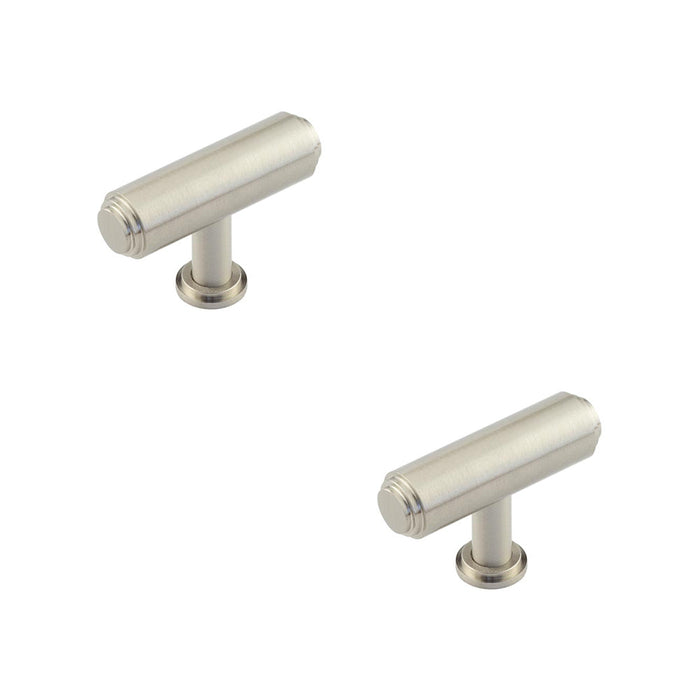 PACK Satin Nickel Stepped Cupboard Knob Elegant Home Decor Kitchen Cabinet Knob (1)