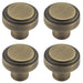 PACK 30mm Antique Brass Cupboard Knob Modern Interiors Kitchen Cabinet Knob