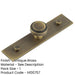 Antique Brass Cupboard Knob with Stepped Backplate 30mm 40mm Sizes Kitchen Cabinet Knob-1