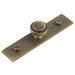 Antique Brass Cupboard Knob with Stepped Backplate 30mm 40mm Sizes Kitchen Cabinet Knob