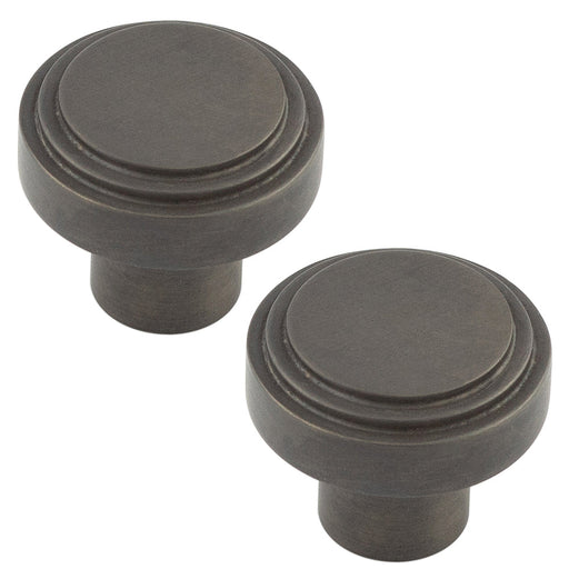 PACK 30mm Dark Bronze Cupboard Knob Modern Home Decor Kitchen Cabinet Knob (1)
