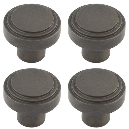 PACK 30mm Dark Bronze Cupboard Knob Modern Home Decor Kitchen Cabinet Knob