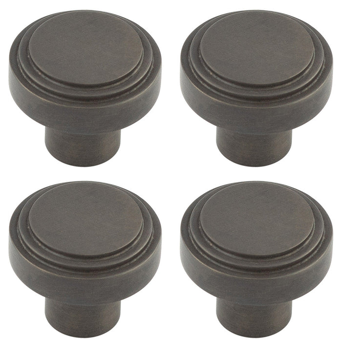 PACK 30mm Dark Bronze Cupboard Knob Modern Home Decor Kitchen Cabinet Knob