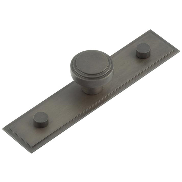 Stylish 30mm Stepped Cupboard Knob Dark Bronze Finish Kitchen Cabinet Knob