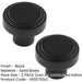 PACK Modern 30mm Black Cupboard Knob Kitchen Home Kitchen Cabinet Knob (1)-1