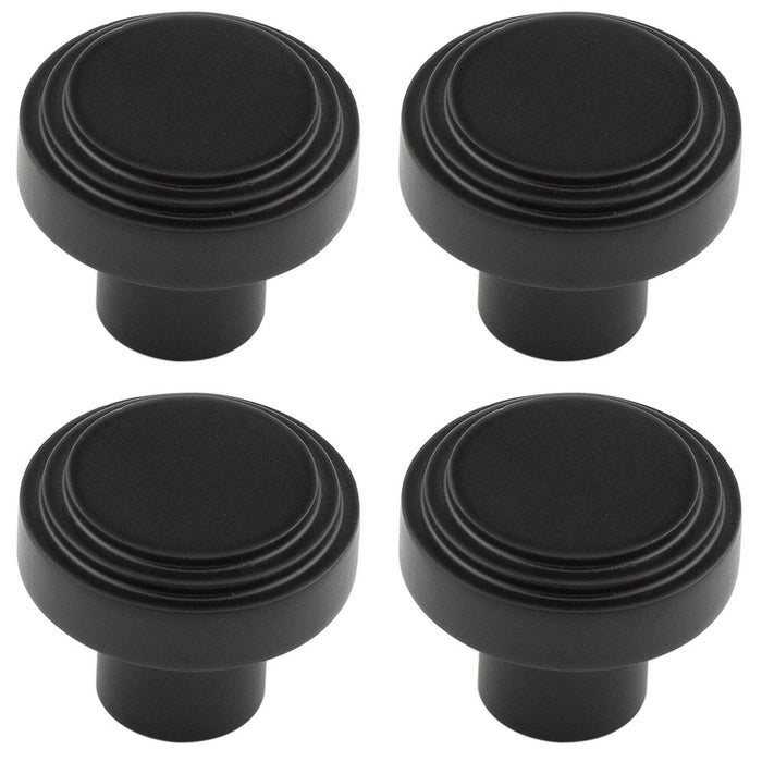 PACK Modern 30mm Black Cupboard Knob Kitchen Home Kitchen Cabinet Knob