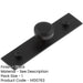 Elegant 30mm Black Cupboard Knob with Stepped Backplate Design Kitchen Cabinet Knob-1