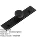 Elegant 30mm Black Cupboard Knob with Stepped Backplate Kitchen Cabinet Knob-1