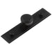 Elegant 30mm Black Cupboard Knob with Stepped Backplate Kitchen Cabinet Knob