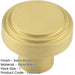 30mm Satin Brass Cupboard Knob Modern Homes Kitchen Cabinet Knob-1