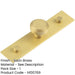 Elegant 30mm Satin Brass Cupboard Knob with Plain Backplate Kitchen Cabinet Knob-1