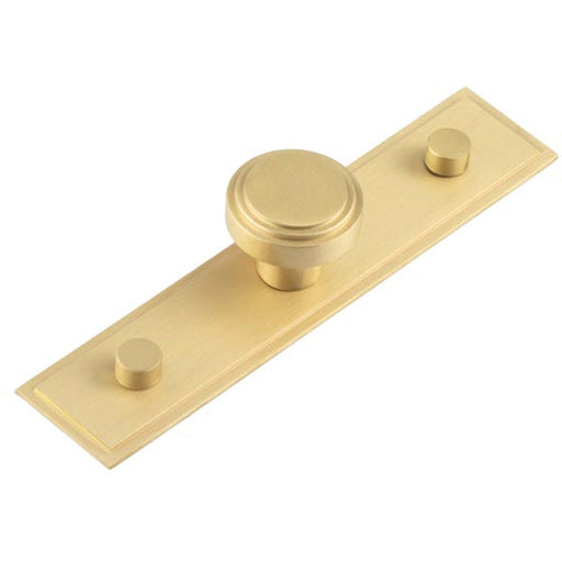 Elegant 30mm Stepped Cupboard Knob Satin Brass Finish Kitchen Cabinet Knob