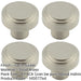 PACK 30mm Satin Nickel Cupboard Knob Modern Interiors Kitchen Cabinet Knob-1