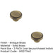 PACK 40mm Antique Brass Stepped Cupboard Knob Stylish Interiors Kitchen Cabinet Knob (1)-1