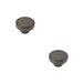 PACK Stylish 40mm Dark Bronze Cupboard Knob Modern Interiors Kitchen Cabinet Knob (3)