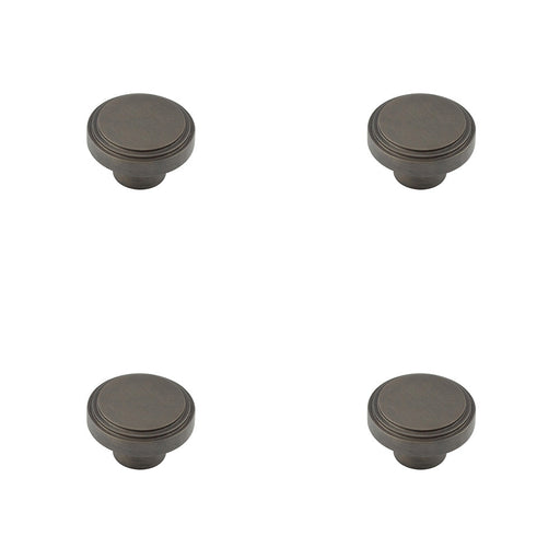 PACK Stylish 40mm Dark Bronze Cupboard Knob Modern Interiors Kitchen Cabinet Knob