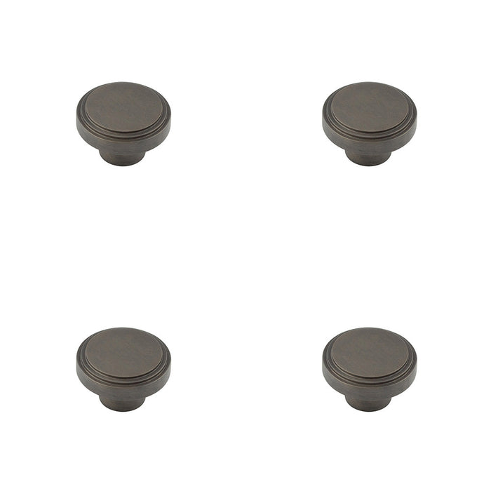 PACK Stylish 40mm Dark Bronze Cupboard Knob Modern Interiors Kitchen Cabinet Knob