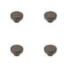 PACK Stylish 40mm Dark Bronze Cupboard Knob Modern Interiors Kitchen Cabinet Knob