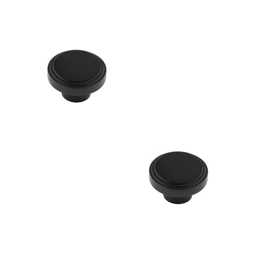 PACK Elegant 40mm Black Cupboard Knob Modern Interiors Kitchen Cabinet Knob (1)