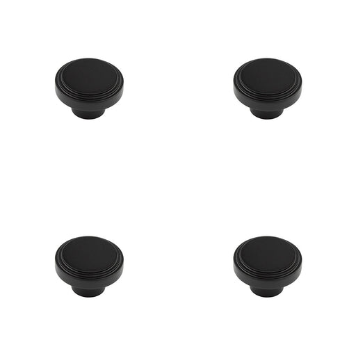 PACK Elegant 40mm Black Cupboard Knob Modern Interiors Kitchen Cabinet Knob