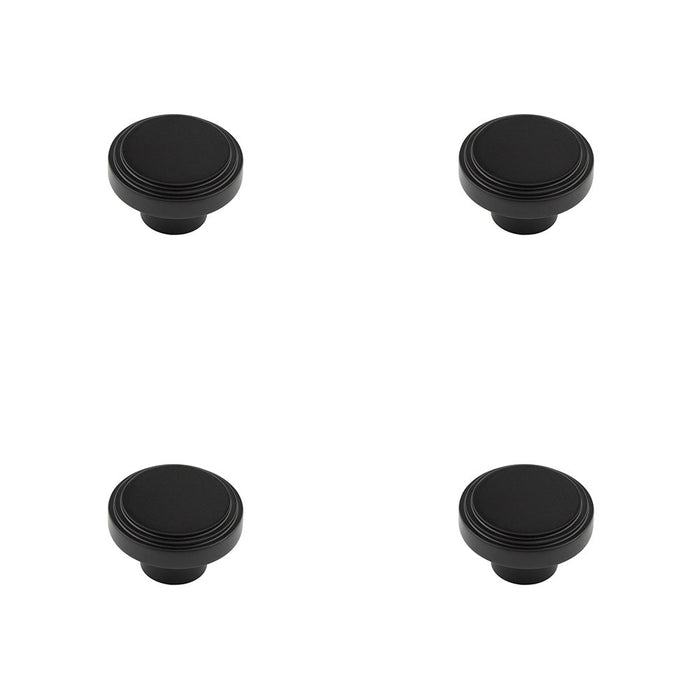 PACK Elegant 40mm Black Cupboard Knob Modern Interiors Kitchen Cabinet Knob