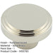 Stylish 40mm Polished Nickel Cupboard Knob Modern Interiors Kitchen Cabinet Knob-1