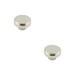 PACK Stylish 40mm Polished Nickel Cupboard Knob Modern Interiors Kitchen Cabinet Knob (4)