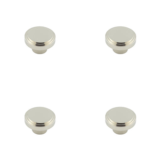 PACK Stylish 40mm Polished Nickel Cupboard Knob Modern Interiors Kitchen Cabinet Knob