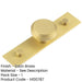 Elegant 40mm Satin Brass Cupboard Knob with Stepped Design Kitchen Cabinet Knob-1
