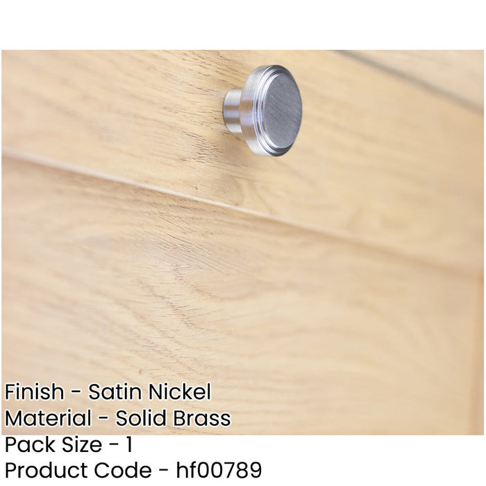 Satin Nickel 40mm Cupboard Knob Modern Interiors Kitchen Cabinet Knob-1