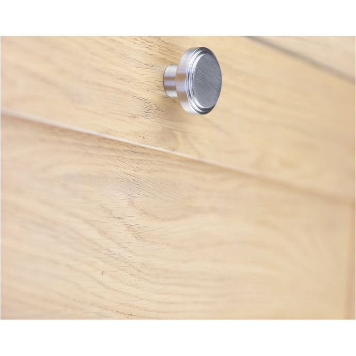 Satin Nickel 40mm Cupboard Knob Modern Interiors Kitchen Cabinet Knob